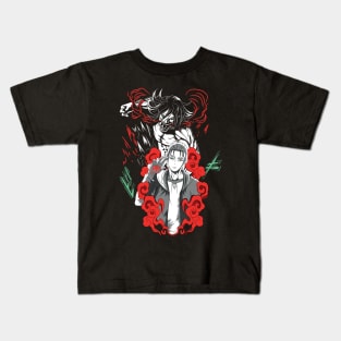 AOT Eren Anime Fanart Kids T-Shirt